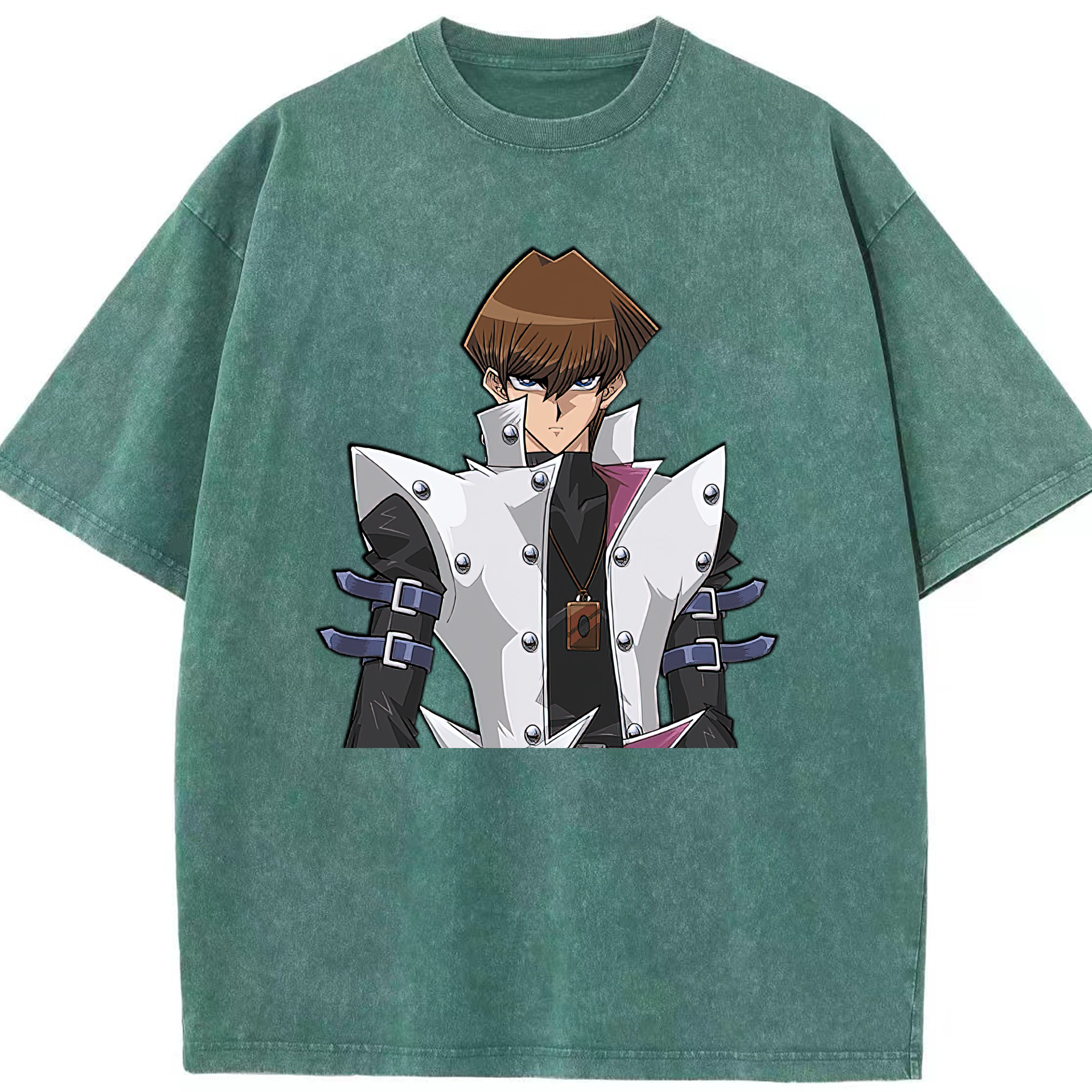 （画像用） 遊☆戯☆王 Yu-Gi-Oh! 綿100% ヴィンテージ風 半袖Tシャツ（フロントプリント）